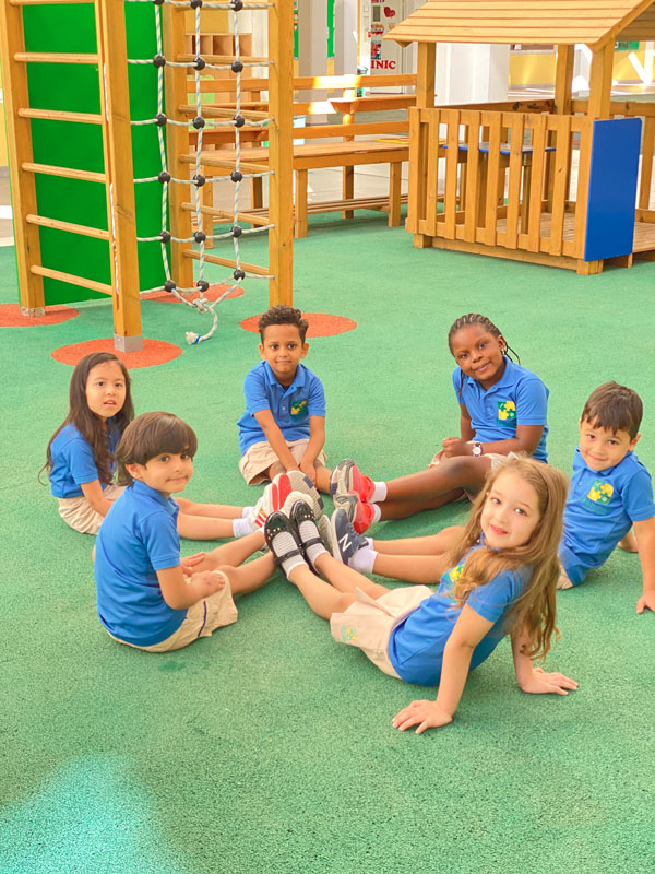 Bright Learners students in the play area